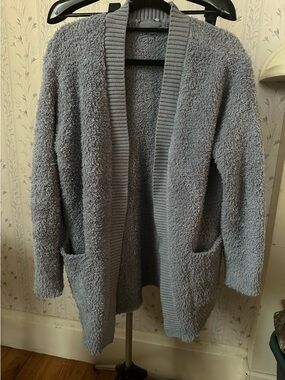 Barefoot Dreams Cozy Chic Plush Open-Front Cardigan